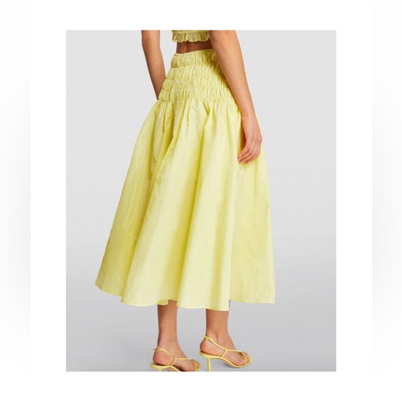 Maje Yellow Midi Skirt NWT - Picture 4 of 7